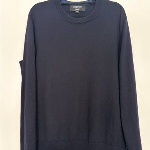 Banana Republic Dark Blue Sweater 100% Italian Merino Wool by Baruffa